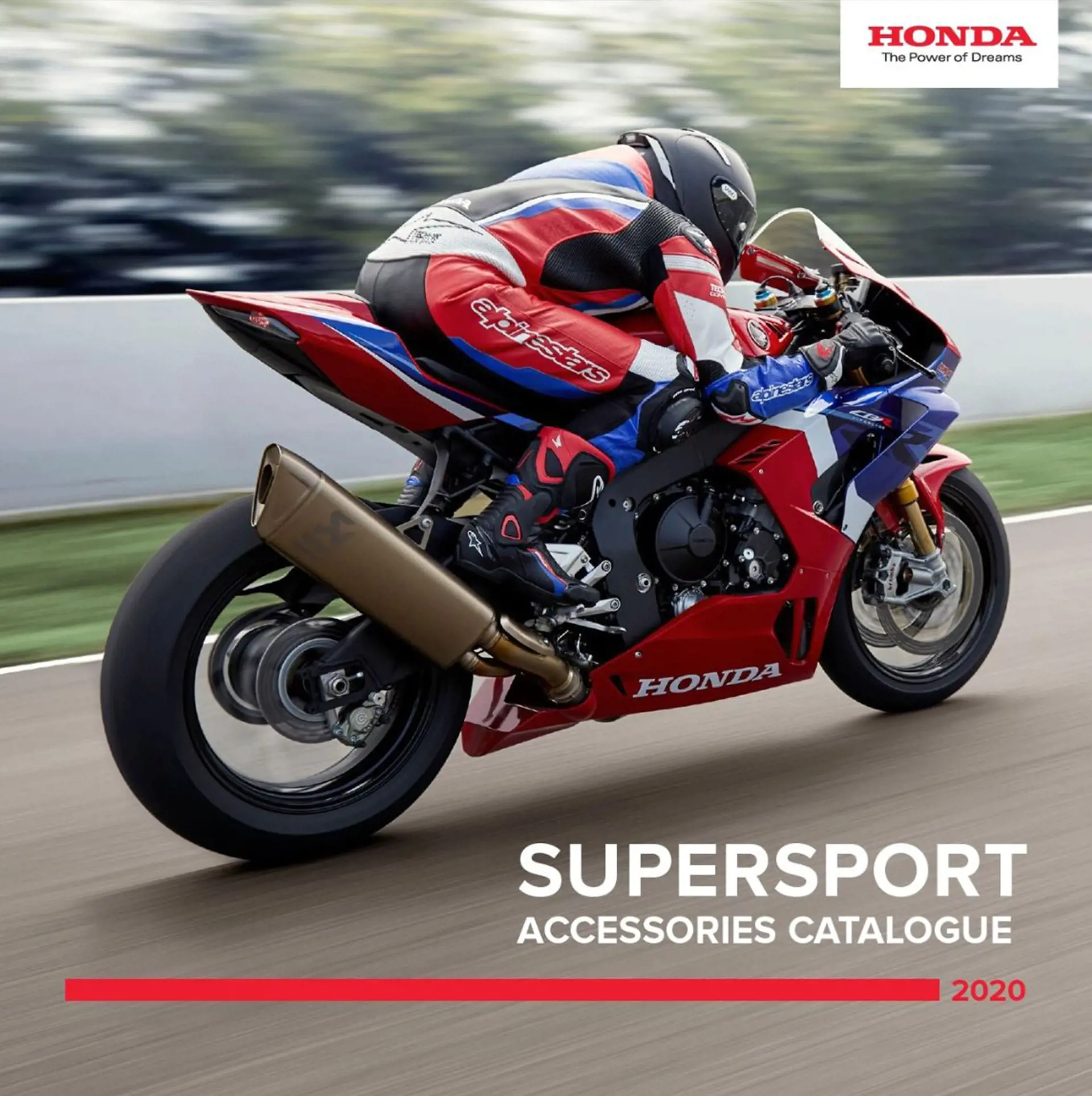 Katalog over Honda Originalt ekstraudstyr til Supersport kategorien 2020