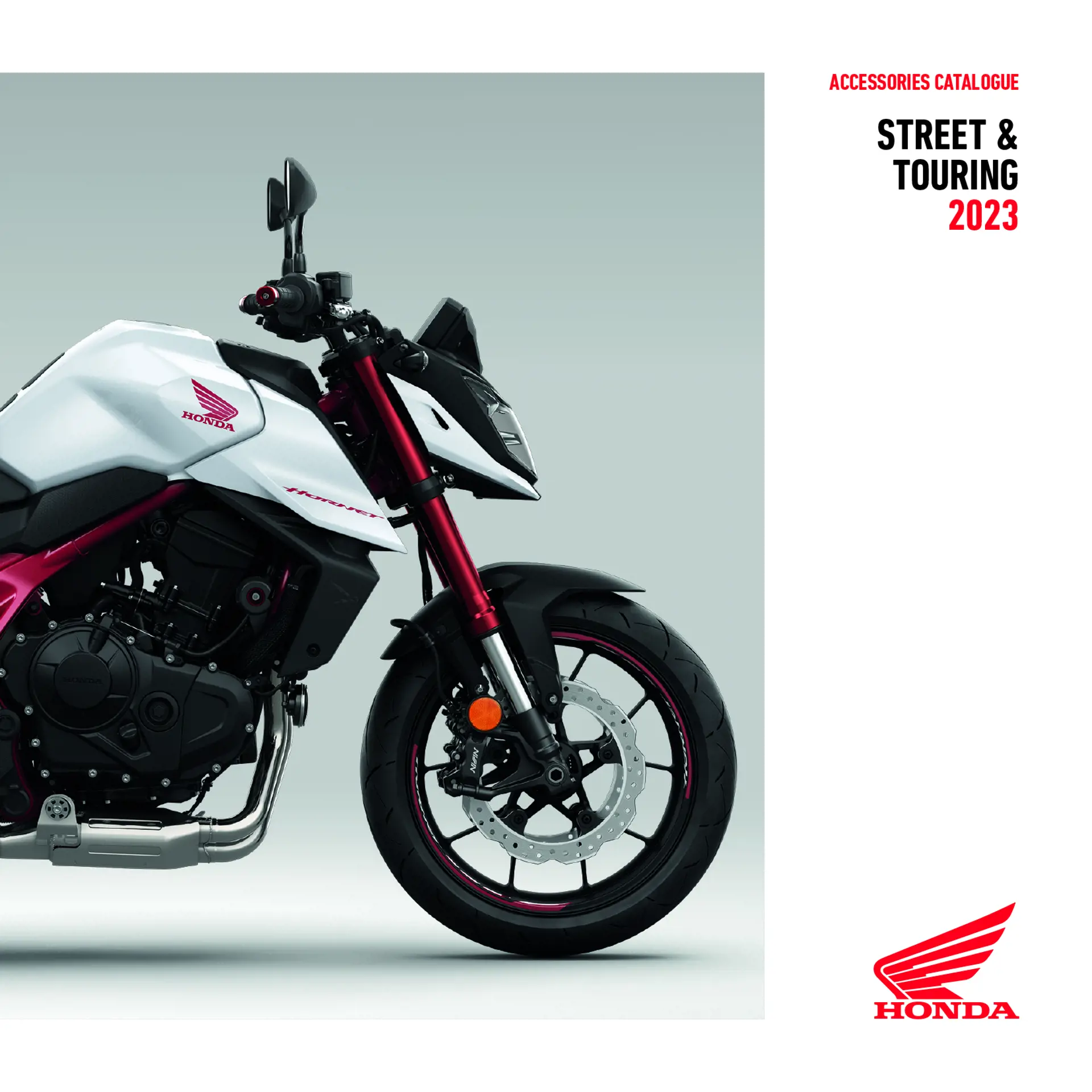 Katalog over Honda Originalt ekstraudstyr til Street og touring kategorien 2023