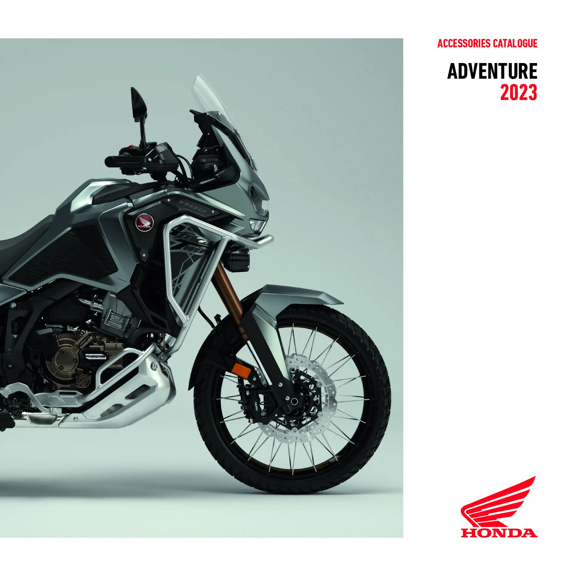 Katalog over Honda Originalt ekstraudstyr til Adventure kategorien 2023