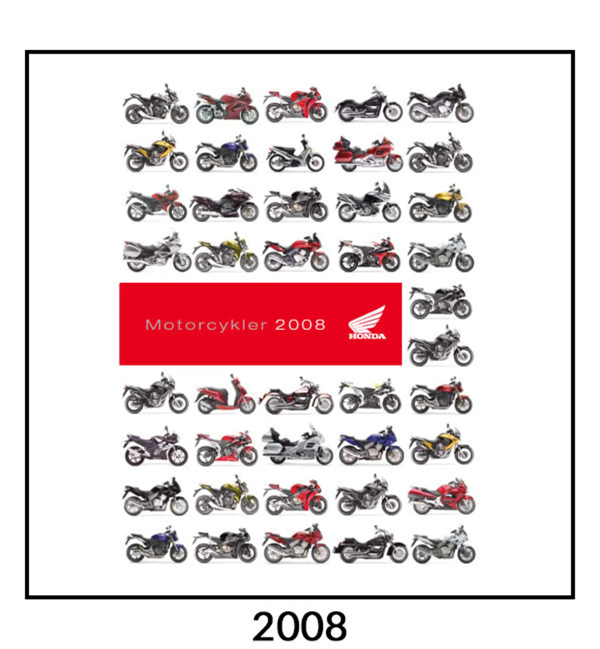 Honda motorcykel katalog 2008